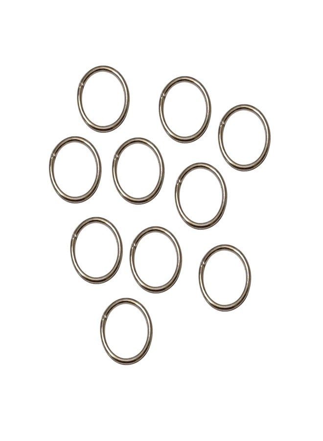 Excellentcrafts Metal Gold/Silver Jump Rings for Jewellery Making (Pack of 100 Pcss) (Silver, 12mm) - Image 1